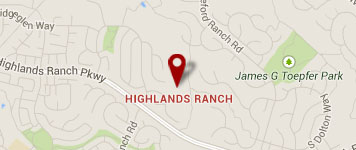 Map showing location in Littleton, Colorado